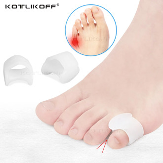 Silicone Gel Small Toe Separator for Prevent Toe Side Overlap Hallux Valgus Corrector Thumb Protection Orthopedic Inserts Pads