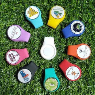 Silicone Golf Hat Clip Ball Marker Holder with Strong Magnetic Attach to Your Pocket Edge Belt Clothes Gift Golf Accessories