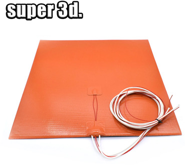Silicone Heated Bed Heating Pad Waterproof 220/300x300/310/235/400 mm 12V/220/110 V for 3D printer Ender-3 cr10 Parts hot bed