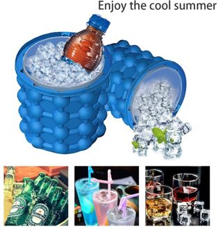 Silicone Ice Cube Maker Emmer Wijn Ijs Koeler Bier Kabinet Ruimtebesparende Keuken Gereedschap Drinken Whiskey Freeze 120 Roosters