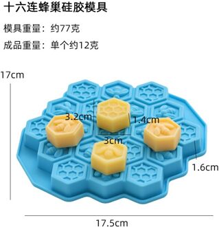 Silicone Ice Cube Maker Ice Tray Honeycomb Candy Cake Soap Chocolate Molds Easy-Release Bee Shape Ice Cube Trays Molds