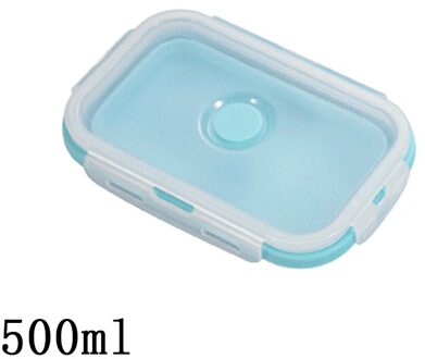 Silicone Inklapbare Magnetron Bento Lunchbox Draagbare Gezonde Materiaal Lunchbox Voedsel Opslag Container Foodbox 1 Pc/3 Pc G213978A 1000ml