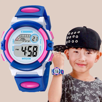 Silicone Kids Watches for Boys Girls Digital Children's Watch Round LED Electronic Sport Waterproof Wristwatch Relogio Montre