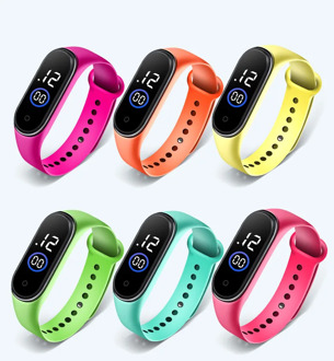 Silicone Kids Watches for Boys Girls Students Digital Children's Watch Square LED Electronic Sport Waterproof Wristwatch Relogio