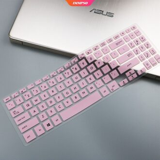 Silicone Laptop Keyboard Cover Protector Skin Voor Asus YX560UD X507 15.6 Inch Notebook Beschermende Film Protector Sticker Roze