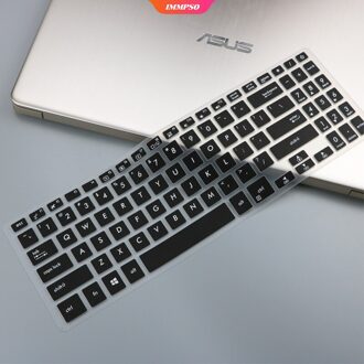 Silicone Laptop Keyboard Cover Protector Skin Voor Asus YX560UD X507 15.6 Inch Notebook Beschermende Film Protector Sticker zwart