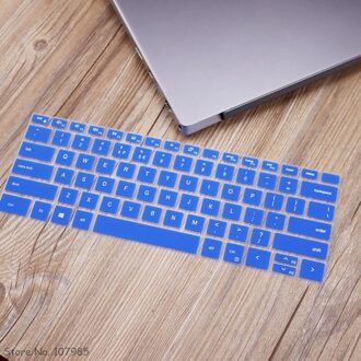 Silicone Laptop Keyboard Cover Protector Voor Dell XPS13 Xps 13 9310 9300 13.3 " / Dell Xps 15 9500 XPS15 15.6 Inch blauw