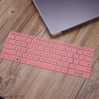 Silicone Laptop Keyboard Cover Protector Voor Dell XPS13 Xps 13 9310 9300 13.3 " / Dell Xps 15 9500 XPS15 15.6 Inch roze