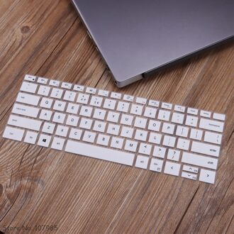Silicone Laptop Keyboard Cover Protector Voor Dell XPS13 Xps 13 9310 9300 13.3 " / Dell Xps 15 9500 XPS15 15.6 Inch wit
