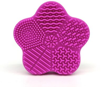 Silicone Make Brush Cleaner Pad Foundation Borstel Make Up Wassen Gel Cleaning Mat Make-Up Borstel Board Tool roos rood
