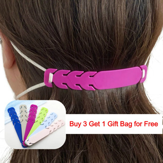 Silicone Mask Extender Adjustable Ear Protectors Hook Extension Strap Buckle Mask Rope Wearing Ear Grips Clips Hooks Accessories