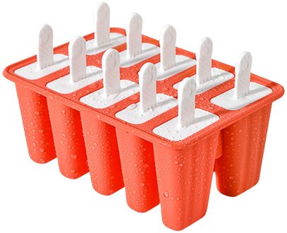 Silicone Mold Popsicle Mallen 10 Stuks Siliconen Ijs Mallen Lade Bakvorm Herbruikbare Release Ice Cube Maker Ijs mold 04