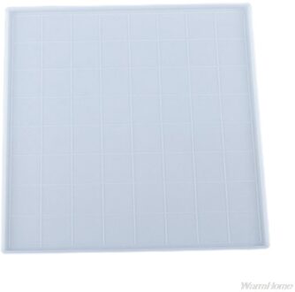 Silicone Mould 3D Internationale Schaken Dambord Casting Diy Ambachten Maken Gereedschap F04 21 L-31X31cm