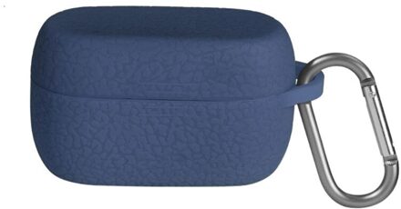 Silicone Oortelefoon Case Beschermende Cover Volledige Shell Voor Jabra Elite Actieve 75 T blauw