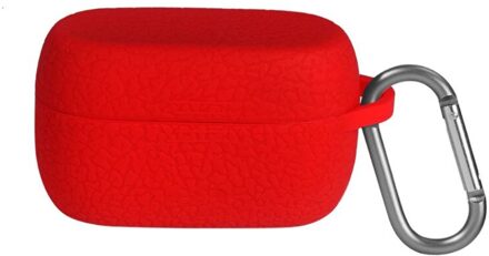 Silicone Oortelefoon Case Beschermende Cover Volledige Shell Voor Jabra Elite Actieve 75 T rood