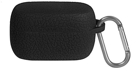 Silicone Oortelefoon Case Beschermende Cover Volledige Shell Voor Jabra Elite Actieve 75 T zwart