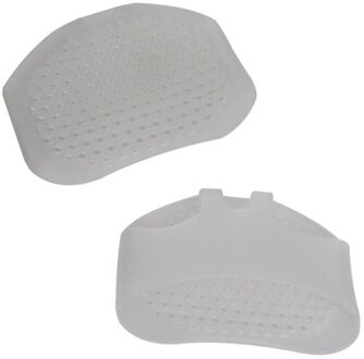 Silicone Padded Voorvoet Inlegzolen Hoge Hak Schoenen Pad Gel Inlegzolen Ademend Gezondheidszorg Schoen Binnenzool Hoge Hak Schoen Insert wit / 3 pairs