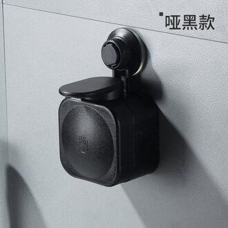 Silicone Push-Type Zeepdispenser Wall-Mount Douche Shampoo Dispenser Vloeibare Zeep Container Badkamer Accessoires zwart