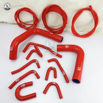 Silicone Radiator Slang Kit + Vacuüm Slang Kit Voor Toyota Pickup 3.0L V6 91 1990-1995 13Pcs Rood/Blauw/Zwart k8-115 k8-116 rood