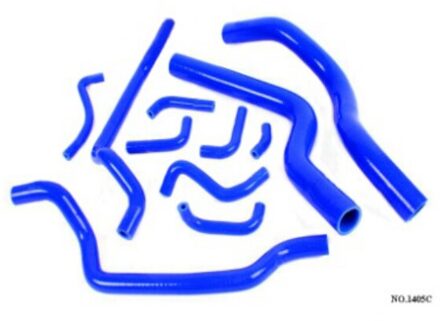 Silicone Radiator Slang Kit Voor Voor Mitsubishi Eclipse Dsm 4G63T 1G 90-94 (6 Stuks) rood/Blauw/Zwart
