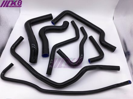 Silicone Radiator Slang Voor Fiat Coupe 2.0 20V Gt 96-00 Trubo (8 Stuks) rood/Blauw/Zwart