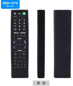 Silicone Remote Case Voor Sony Tv Remote Case Beschermhoes Voor Sony Tv RMF-TX200C RMT-TX100 Voor Sony Smart Tv Afstandsbediening cover zwart