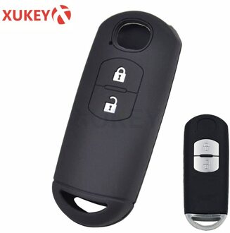 Silicone Remote Key Cover Fob Case Voor Mazda 2 3 5 6 CX-3 CX-5 CX-7 CX-9 Snelheid Miata MX5 Shell 2 3 4 Knop model- 1