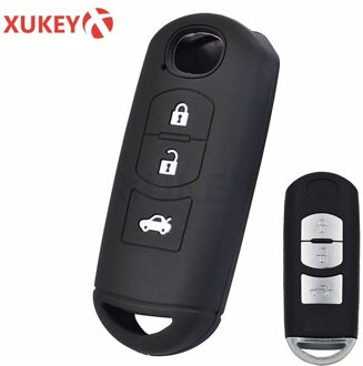 Silicone Remote Key Cover Fob Case Voor Mazda 2 3 5 6 CX-3 CX-5 CX-7 CX-9 Snelheid Miata MX5 Shell 2 3 4 Knop model- 2