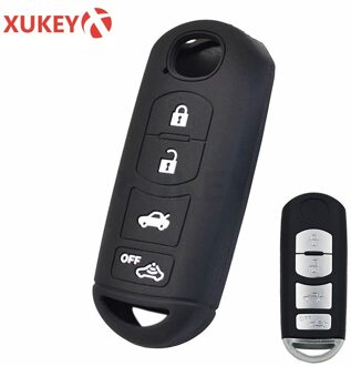 Silicone Remote Key Cover Fob Case Voor Mazda 2 3 5 6 CX-3 CX-5 CX-7 CX-9 Snelheid Miata MX5 Shell 2 3 4 Knop model- 5
