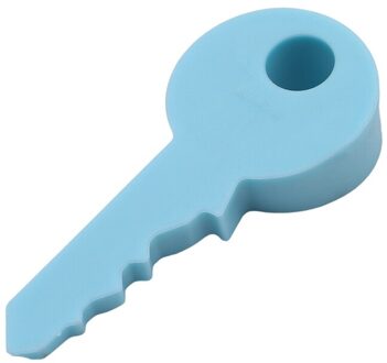 Silicone Rubber Kid Baby Veilig Deurstopper Leuke Sleutel Stijl Home Decor Vinger Veiligheid Bescherming Wedge Blauw