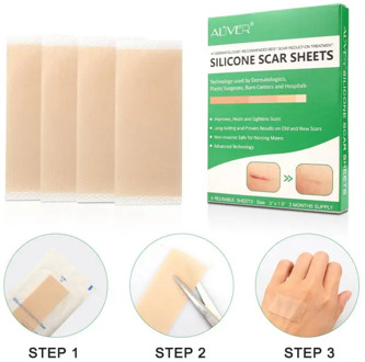 Silicone Scar Sheets Removal Patch Acne Gel Scar Therapy Reusable Silicon Patch Remove Trauma Burn Sheet Skin Repair