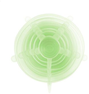 Silicone Stretch Ronde Deksels Pan Kom Pot Keuken Voedsel Opslag Verse Afdichting Deksel Magnetron Deksels Fda Gecertificeerd Kookgerei Onderdelen Thuis 04 6stk reeks