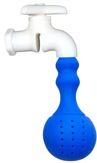 Silicone Thee Lekkende Kraan Waterkoker Thee Set Siliconen Thee Theezeefje Food-Grade Filter Thee Koffie Snoep Geneeskunde donker blauw