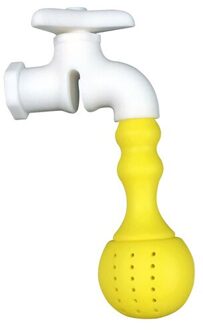 Silicone Thee Lekkende Kraan Waterkoker Thee Set Siliconen Thee Theezeefje Food-Grade Filter Thee Koffie Snoep Geneeskunde geel