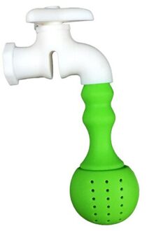 Silicone Thee Lekkende Kraan Waterkoker Thee Set Siliconen Thee Theezeefje Food-Grade Filter Thee Koffie Snoep Geneeskunde groen