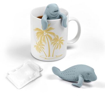 Silicone Thee Maker Mr Manatee Theezeefje Leuke Manatee Theezakje