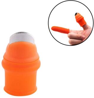 Silicone Thumb Mes Vinger Protector Groente Oogsten Mes Plant Blade Schaar Snijden Ringen Tuin Handschoenen