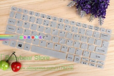 Silicone Toetsenbord Cover Skin Protector Voor Acer Aspire V13 V 13 Touch V3-372T E11 E3-111 ES1-331 E3-112 Es1-111M V3-331 V3-371 sliver