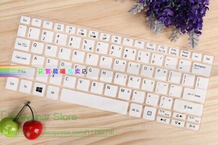 Silicone Toetsenbord Cover Skin Protector Voor Acer Aspire V13 V 13 Touch V3-372T E11 E3-111 ES1-331 E3-112 Es1-111M V3-331 V3-371 wit