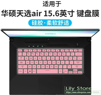 Silicone Toetsenbord Cover Skin Protector Voor Asus Tuf Dash F15 FX516 FX516PR FX516PM FX516P FX516 Pr Pm Laptop roze
