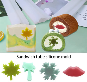 Silicone Tube Mold Nonstick Chocolate Cake Mold Handmade Soap Mould Heat Resistant For Baking Cake Decoration DIY Crafts