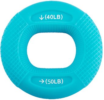 Silicone Verstelbare Hand Grip 20-80LB Aangrijpende Ring Vinger Onderarm Trainer Carpaal Expander Spier Workout Oefening Fitness Gym Blauw