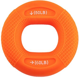Silicone Verstelbare Hand Grip 20-80LB Aangrijpende Ring Vinger Onderarm Trainer Carpaal Expander Spier Workout Oefening Fitness Gym Oranje