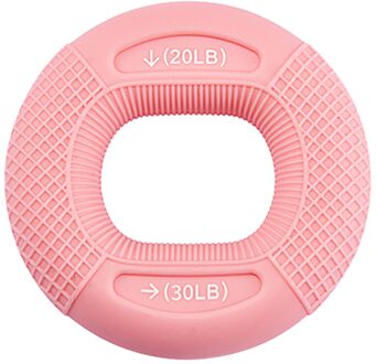 Silicone Verstelbare Hand Grip 20-80LB Aangrijpende Ring Vinger Onderarm Trainer Carpaal Expander Spier Workout Oefening Fitness Gym Roze