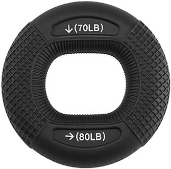 Silicone Verstelbare Hand Grip 20-80LB Aangrijpende Ring Vinger Onderarm Trainer Carpaal Expander Spier Workout Oefening Fitness Gym zwart