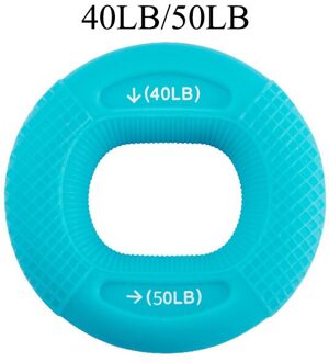 Silicone Verstelbare Hand Grip 20-80LB Aangrijpende Ring Vinger Onderarm Trainer Carpaal Expander Spier Workout Oefening Gym Fitness Blauw