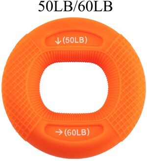 Silicone Verstelbare Hand Grip 20-80LB Aangrijpende Ring Vinger Onderarm Trainer Carpaal Expander Spier Workout Oefening Gym Fitness Oranje