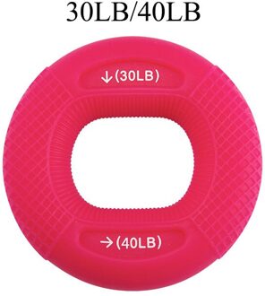 Silicone Verstelbare Hand Grip 20-80LB Aangrijpende Ring Vinger Onderarm Trainer Carpaal Expander Spier Workout Oefening Gym Fitness Rood