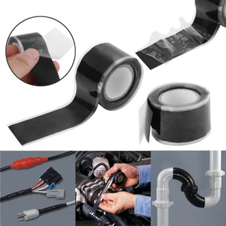 Silicone Waterproof Performance Repair Tape Bonding Rescue Self Fusing Wire Hose Black Transparent Film Tape Duct Tape Hot Sale