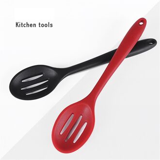 Silicone Zoete Kleur Ingelaste Spatel Rvs Handvat Anti-aanbak Koekenpan Vis Chips Schop Olielek Keuken Accessoire zwart